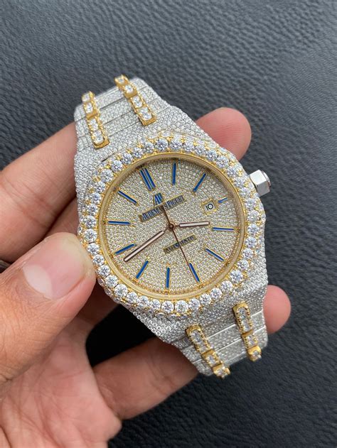 fully iced out replica watch|watch iced out in peridot.